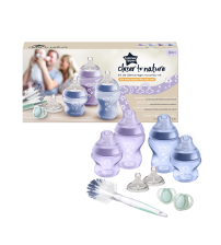 Kit biberoane nou-nascut Tommee Tippee Closer to Nature, 0 luni +, Mov